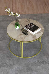 Center Couchtisch Single Gold Lux Special