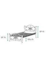 Stella Metal Bed Frame 100x200 ARM167