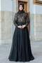 Schwarzes Isil-Abendkleid