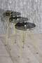 Nesting Table Double Gold White Wire