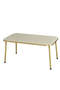 Center Table Cream Cr Metal Leg Gold