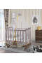 Walnut Mother's Side Crib Pink