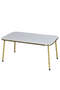 Nesting Table And Center Table Kr Set Double Gold White Wire Leg