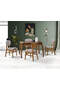 Magnolie  Nussbaum Tisch & Magnolie Nussbaum Stuhl Set HDR1237