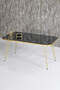 Nesting Table And Center Table Kr Set Gold White Wire