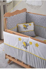 Natural Mother's Side Crib Yellow