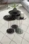 Coffee Table and Zigon Coffee Table Terra Set Silver