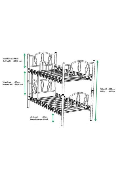 Daisy Bunk Bed 90x190 ARM049 Daisy Bunk Bed 90x190 ARM049
