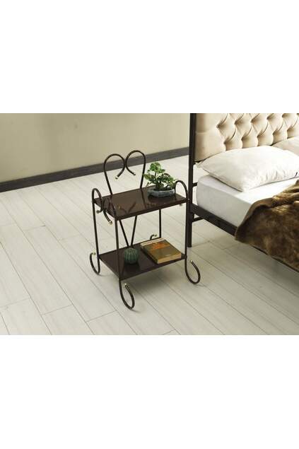 Pedesa Metal Bed Frame 140x190 ARM061 Brown