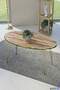 Center Table Ellipse Double Gold Walnut Wire Center Table Ellipse Double Gold Walnut Wire