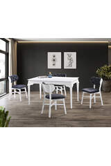 Set Tavolo Avangard Bianco & Sedie Aquila HDR1219