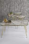 Nesting Table And Center Table Kr Set Double Gold Cream Metal