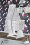 MDF White Basket Crib and Pink Star Sleeping Set