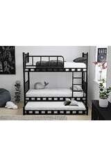 Lilien Baby Bett 90x200 ARM038 Schwarz