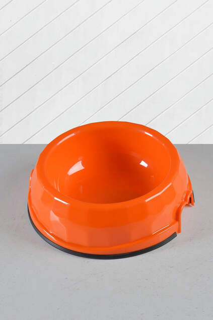 Cat and Dog Food/Water Bowl Large Orange