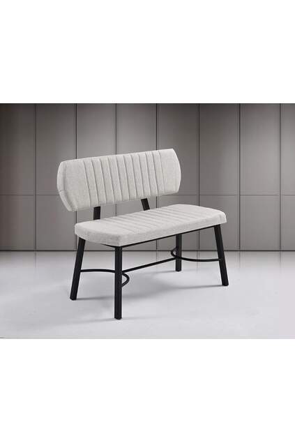 Vegas Black Marble Table & Ceyda Black Bench Set HDR1275