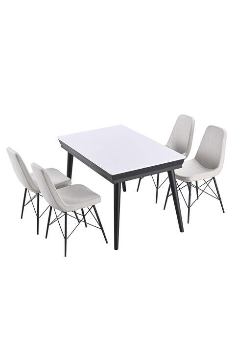 Masal Beyaz Masa Sandalye Takımı FRL1012
