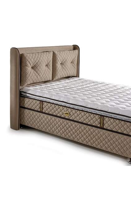 MD Nergis 150x200 Double Bed, Base, Headboard Set GM110 MD Nergis 150x200 Double Bed, Base, Headboard Set GM110