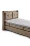 MD Nergis 150x200 Double Bed, Base, Headboard Set GM110
