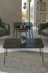 Nesting Table Kr And Center Table Kr Set Black Leg Bendir Wire