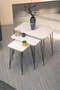 Nesting Table Square White Wire