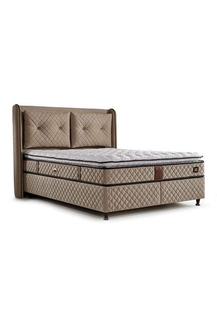 MD Nergis 180x200 Çift Kişilik Yatak, Baza, Başlık Seti GM110