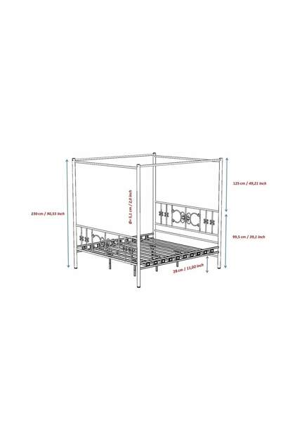 Stella Sultan Metallbett 140x200 ARM176