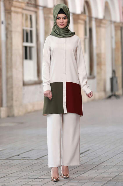 Sare Hijab Set Khaki