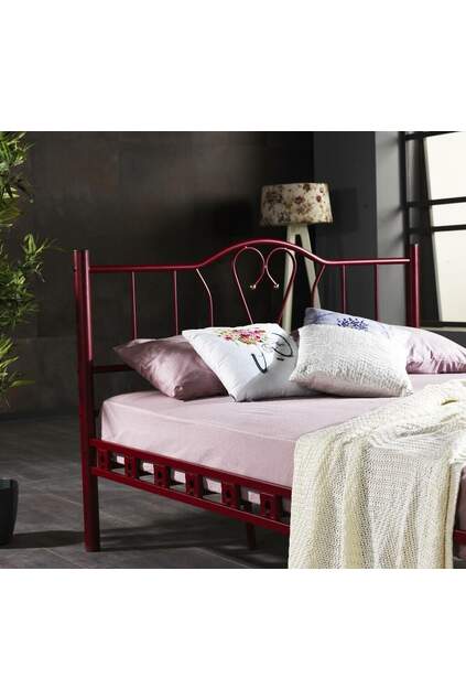 Orchidea Struttura Letto in Metallo 150x200 ARM106 Bordeaux