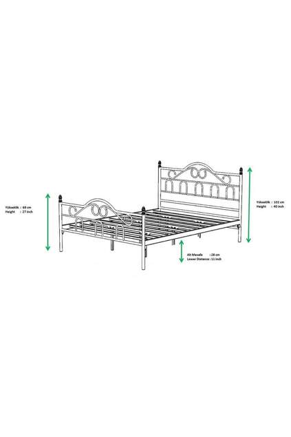 Truva Struttura Letto in Metallo 140x190 ARM090