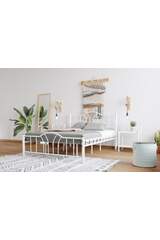 Bella Struttura Letto in Metallo 180x200 ARM146 Bianco