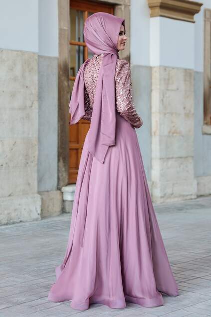 Işıl Evening Dress Dried Rose