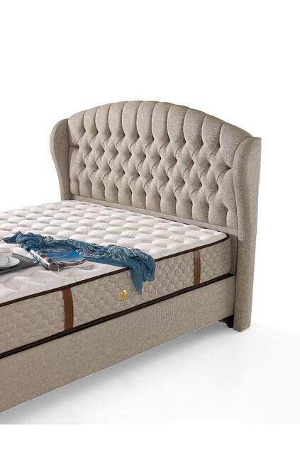 MD Merlin 150x200 Çift Kişilik Yatak, Baza, Başlık Seti GM169 MD Merlin 150x200 Çift Kişilik Yatak, Baza, Başlık Seti GM169