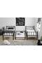Lily Bunk Bed With Trundle 90x200 ARM038 Black Lily Bunk Bed With Trundle 90x200 ARM038 Black