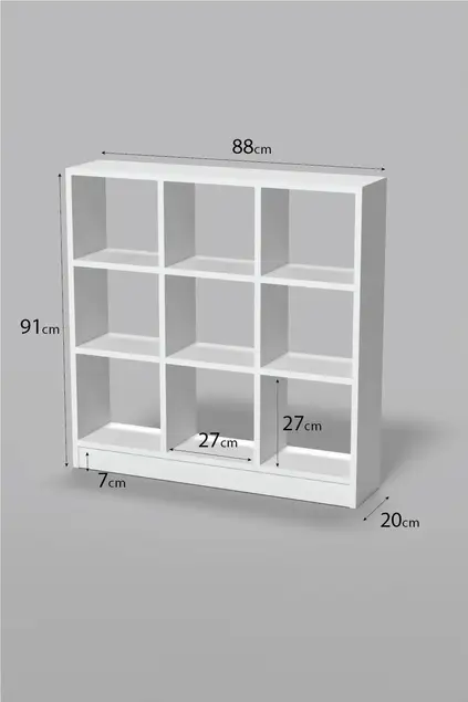 Bookshelf Shelf 9 Compartments