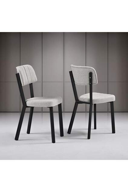 Style Black Marble Table & Ceyda Black Chair Set HDR1268