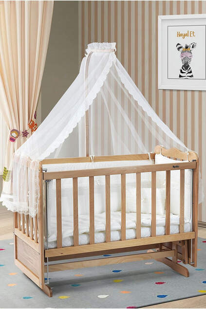 Natural Mother's Side Crib Bedstead