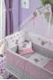 White Mother's Side Crib Pink