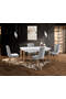 Valenta White Table & Patrik Chair Set HDR1221