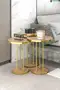 Couchtisch und Zigon Couchtisch Terra Set Gold Couchtisch und Zigon Couchtisch Terra Set Gold