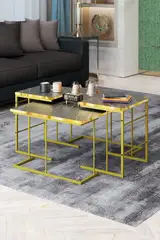 Solo Gold Centre Couchtisch Zigon Couchtisch-Set