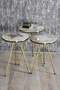 Nesting Table And Center Table Ellipse Set Double Gold Efes Wire