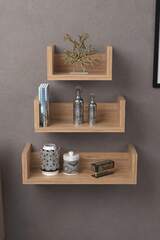Walnut Decorative Wall Shelf