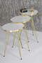 Nesting Table And Center Table Kr Set Gold Efes Wire
