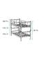 Yurt Metal Ranza 90x200 ARM034 Krem