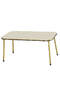 Center Table Cream Metal Leg Kr Double Gold