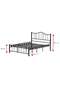 Bella Metallbett 140x200 ARM143 Schwarz