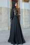 Schwarzes Isil-Abendkleid