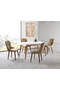Simena White Table & Lisbon Chair Set HDR1243
