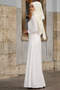 Ecrufarbenes Spitzenkleid
